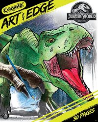 Crayola Art With Edge, Jurassic World Coloring Book, Gift for Teens, 30 Coloring Pages