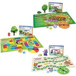 Learning Resources Buddies Pet Set 3 Games in 1 – 27 Pieces, Ages 4+ Preschool Learning Toys, Colors Number Shapes Recognition, Toddler Learning Games